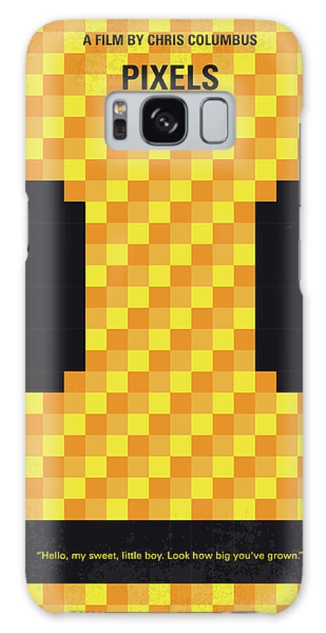 Pixels Galaxy S8 Case featuring the digital art No703 My pixels minimal movie poster by Chungkong Art