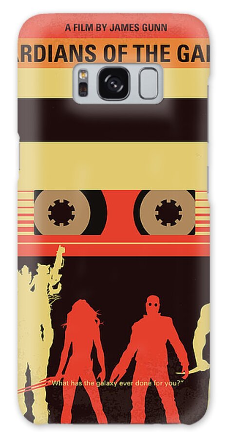 Guardians Of The Galaxy Galaxy Case featuring the digital art No812 My GUARDIANS OF THE GALAXY minimal movie poster by Chungkong Art