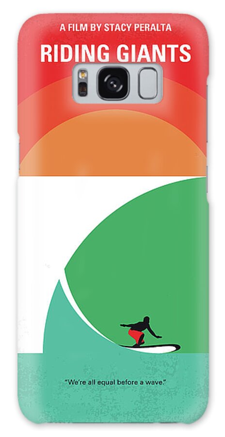 Riding Giants Galaxy Case featuring the digital art No915 My Riding Giants minimal movie poster by Chungkong Art