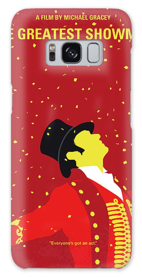 The Greatest Showman Galaxy Case featuring the digital art No965 My The Greatest Showman minimal movie poster by Chungkong Art