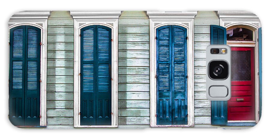 New Orleans Galaxy Case featuring the photograph NOLA Door Series 17 by Jarrod Erbe