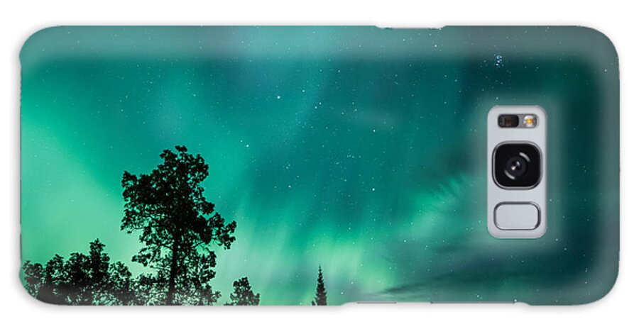 Aurora Borealis Galaxy Case featuring the photograph Northern Lights Tonight by Lori Dobbs