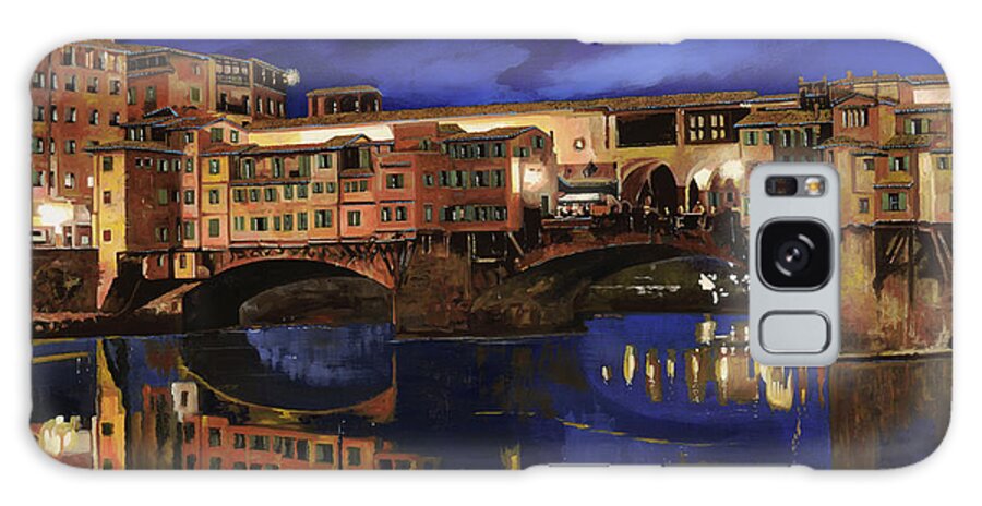 Firenze Galaxy Case featuring the painting Notturno Fiorentino by Guido Borelli
