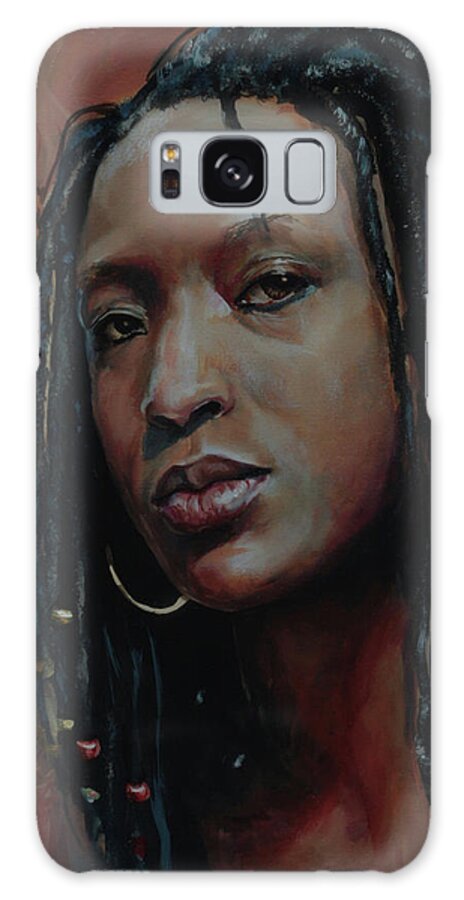 Portrait Galaxy S8 Case featuring the painting Nubian Dream 2.1 by Gary Williams