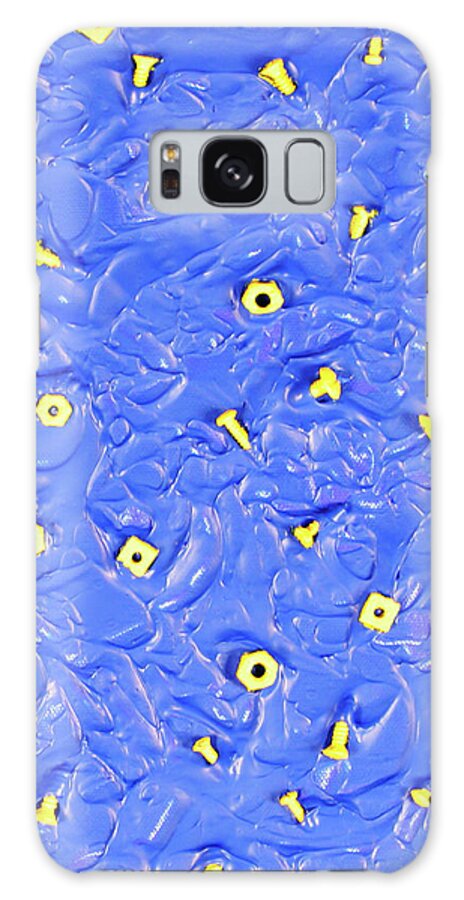 Abstract Galaxy Case featuring the painting Nuts and Bolts by Thomas Blood