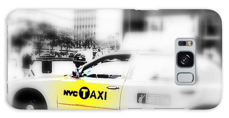 America Galaxy S8 Case featuring the photograph NYC Cab by Funkpix Photo Hunter