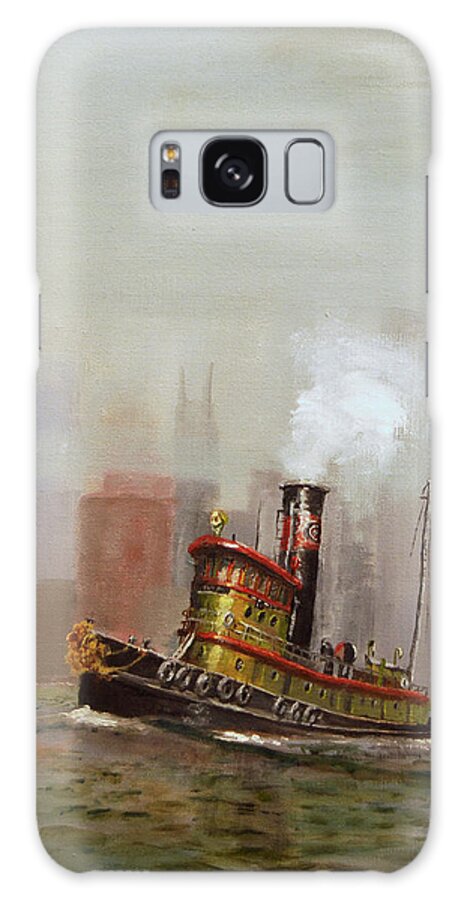 Tug Galaxy Case featuring the painting NYC Tug by Christopher Jenkins