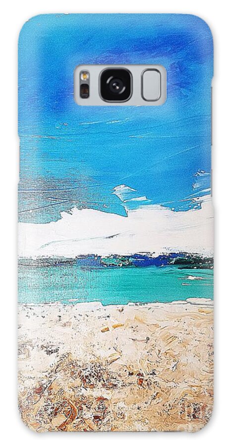 Ocean Galaxy S8 Case featuring the painting Ocean 6 by Diana Bursztein