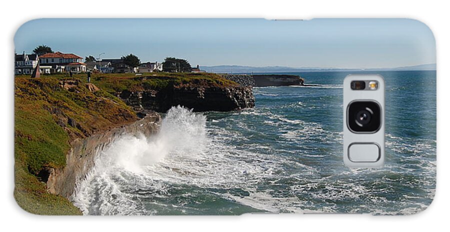 Surf Galaxy Case featuring the photograph Ocean spray in Santa Cruz by Garnett Jaeger
