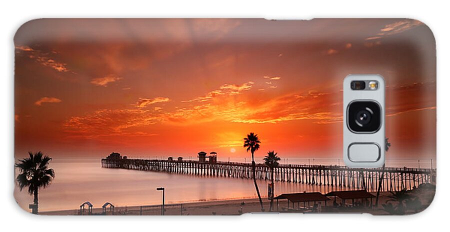  Sunset Galaxy Case featuring the photograph Oceanside Sunset 9 by Larry Marshall