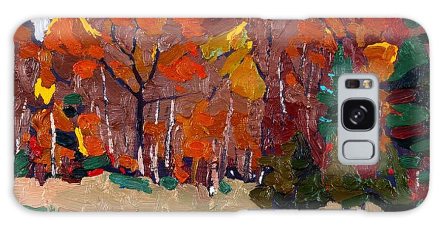 Cumulus Galaxy Case featuring the painting October Forest by Phil Chadwick