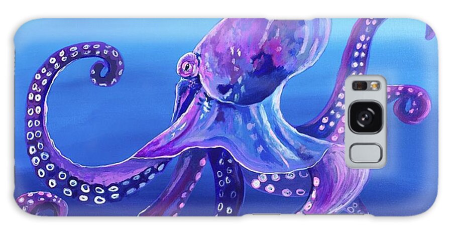 Octopus Galaxy S8 Case featuring the painting Octopus by Kim Heil