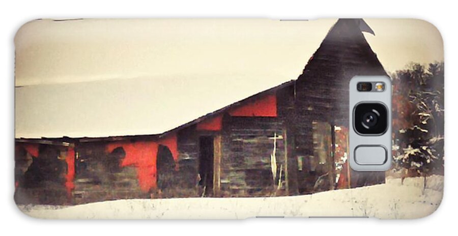 Barn Galaxy Case featuring the photograph Old Barn in Westfield by Becky Kurth