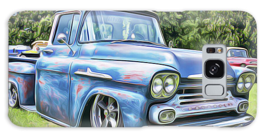 Old Blue Galaxy Case featuring the painting Old Blue by Harry Warrick