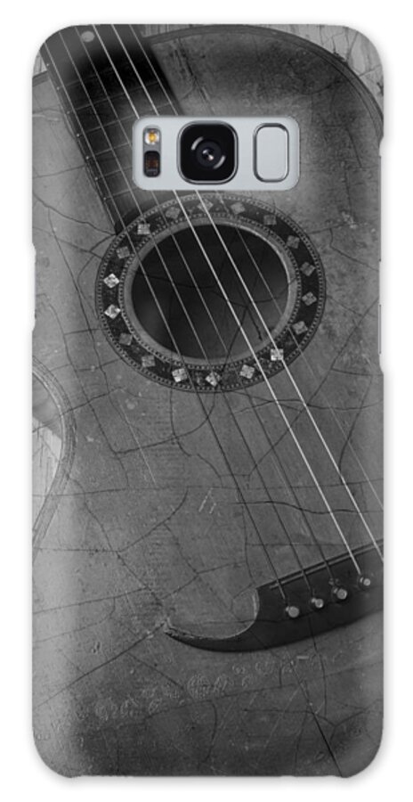 Guitar Galaxy Case featuring the photograph Old Guitar by Garry Gay
