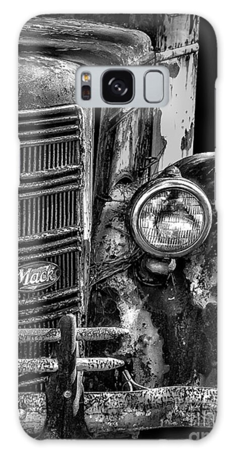 Old Galaxy Case featuring the photograph Old Mack Truck Front End by Walt Foegelle