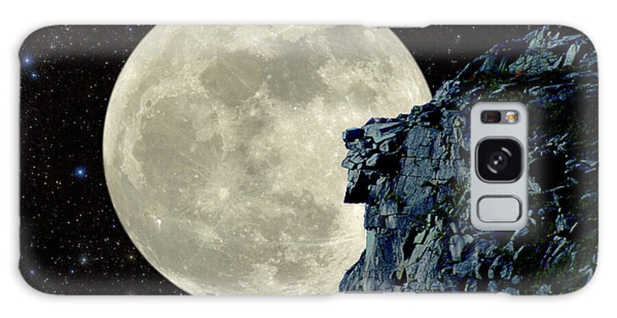 Nh Galaxy Case featuring the photograph Old Man / Man in the Moon by Larry Landolfi