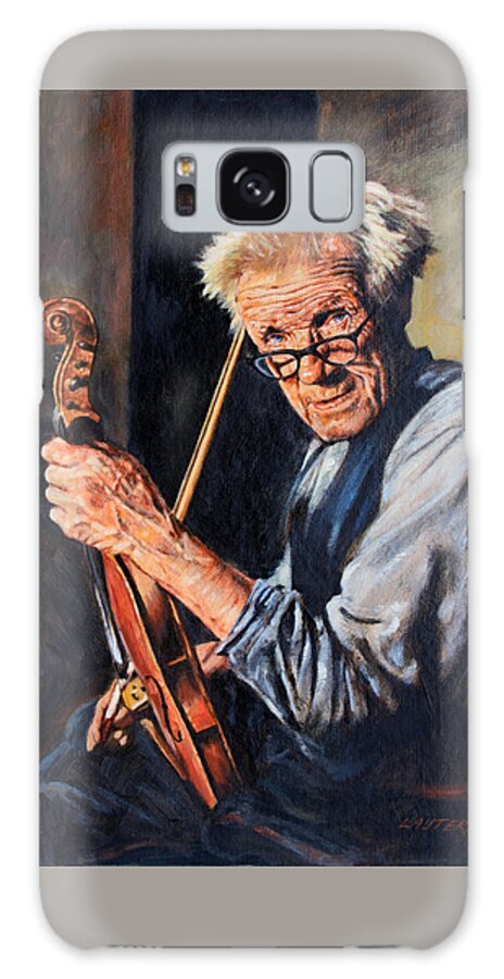 Violinist Galaxy Case featuring the painting Old Master by John Lautermilch