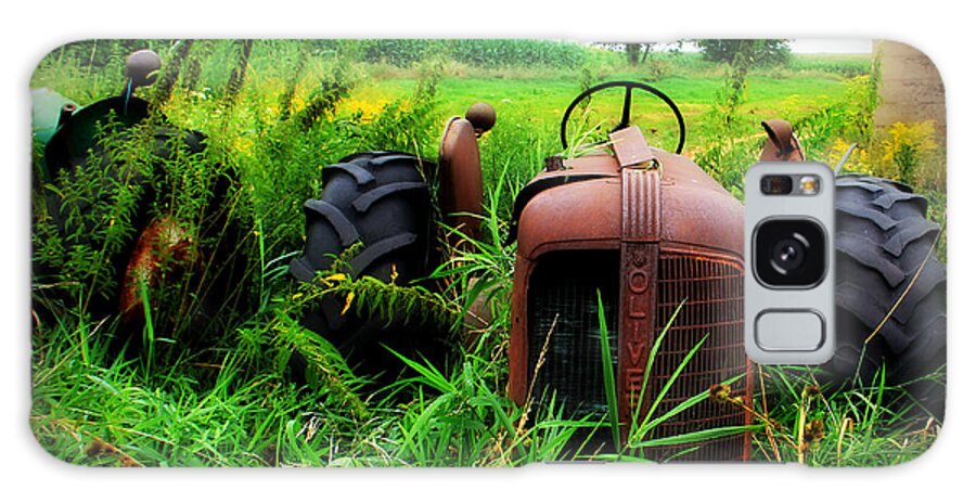 Tractor Galaxy Case featuring the photograph Old Oliver by Perry Webster