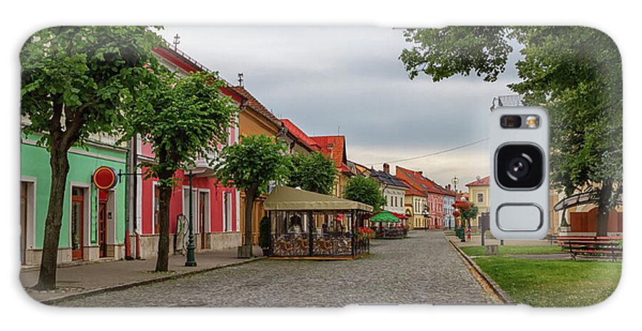 Street Galaxy Case featuring the photograph Old street in Kezmarok, Slovakia by Elenarts - Elena Duvernay photo