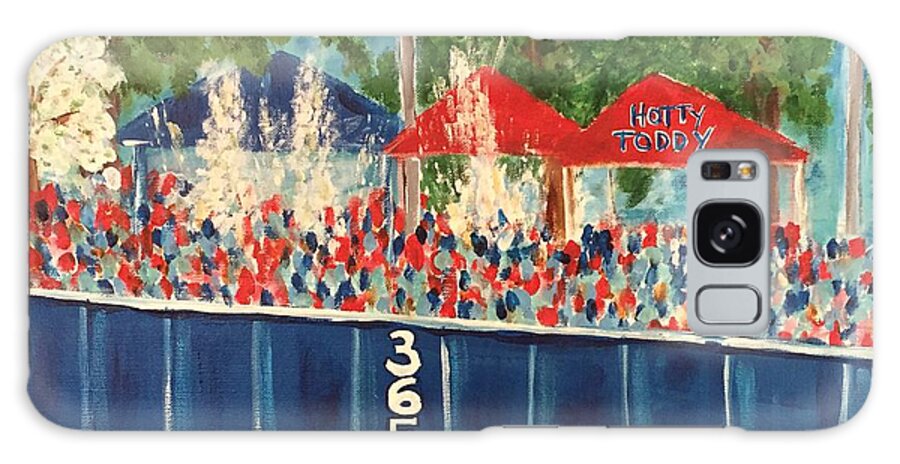 Ole Galaxy Case featuring the painting Ole Miss Swayze Beer Showers by Tay Cossar Morgan