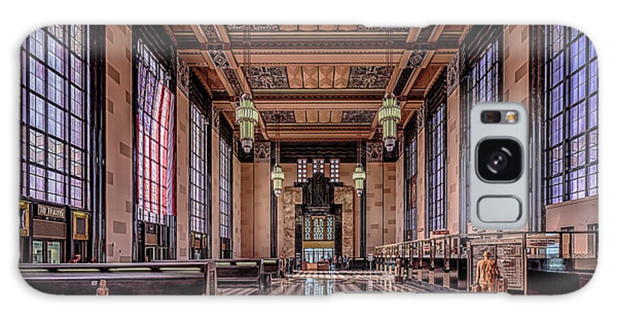 Union Station Galaxy Case featuring the photograph Omaha Union Station Great Hall by Susan Rissi Tregoning