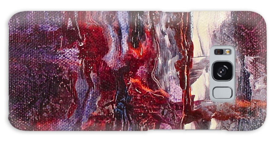 Red Galaxy Case featuring the painting On the Bayou by Janice Nabors Raiteri