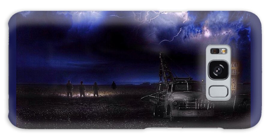 Storm Galaxy Case featuring the digital art One Night in the Desert by Brenda Wilcox aka Wildeyed n Wicked