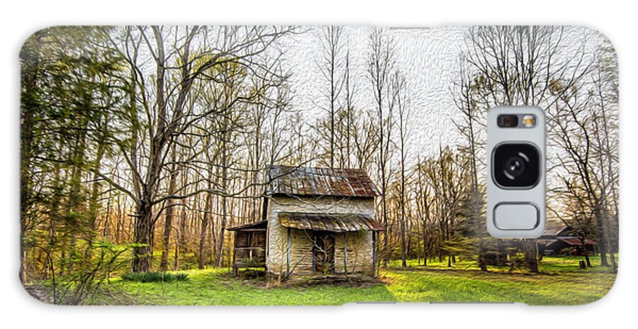 One Room Farmhouse Galaxy Case featuring the photograph One Room Farmhouse by Cynthia Wolfe