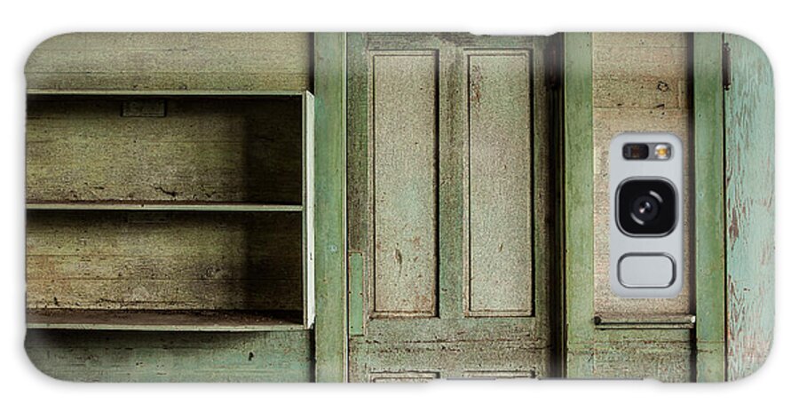 Wooden Door Galaxy Case featuring the photograph One room schoolhouse interior - damascus pennsylvania by David Smith