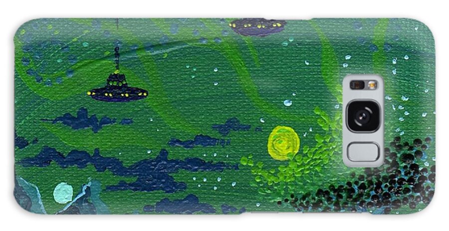Dan Keough Galaxy Case featuring the painting One Strange Night by Dan Keough