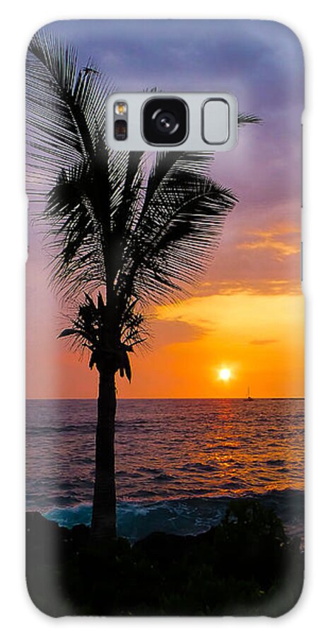 Hawaii Galaxy Case featuring the photograph Oneo Bay Sunset by Pamela Newcomb