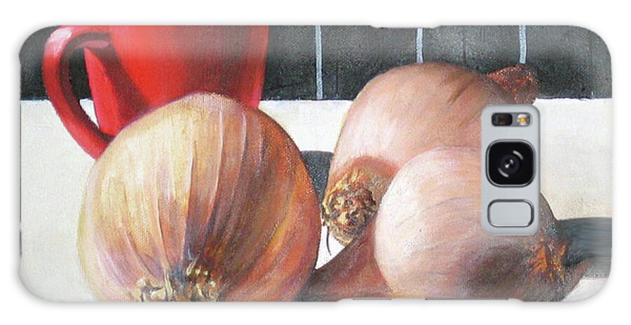  Galaxy Case featuring the painting Onions by Tim Johnson