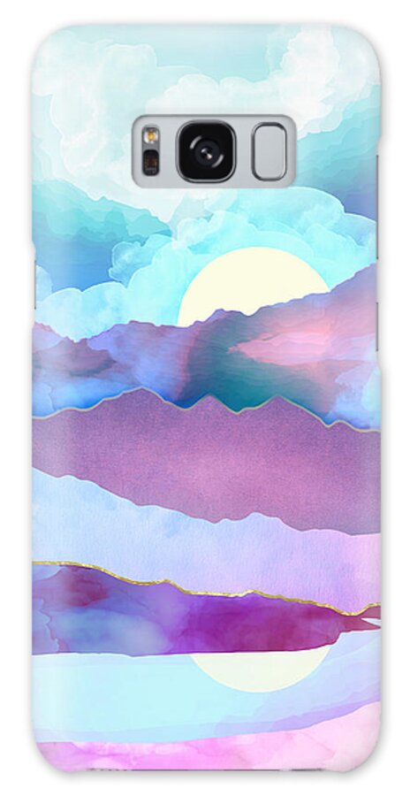 Opal Galaxy Case featuring the digital art Opal Mountains by Spacefrog Designs