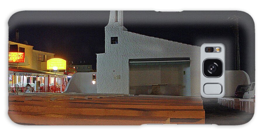 Benches Galaxy Case featuring the photograph Open Air Church, Cala'n Forcat, Menorca by Rod Johnson