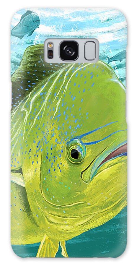 Mahi Galaxy Case featuring the digital art Open Water by Kevin Putman