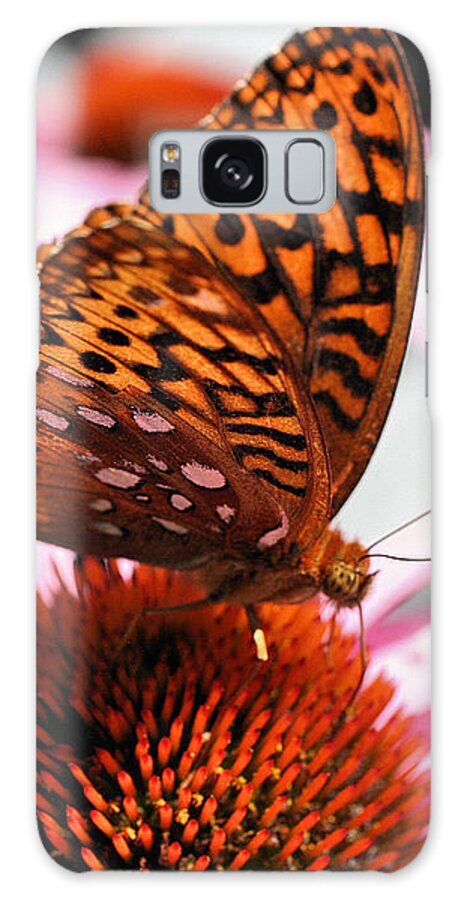 Butterfly Galaxy Case featuring the photograph Orange Butterfly by Smilin Eyes Treasures