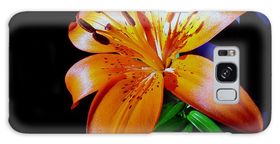 Flower Galaxy Case featuring the photograph orange Glow by Robert Och