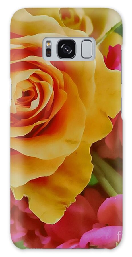 Contest Winner Galaxy S8 Case featuring the photograph Orange Rose by Jenny Revitz Soper