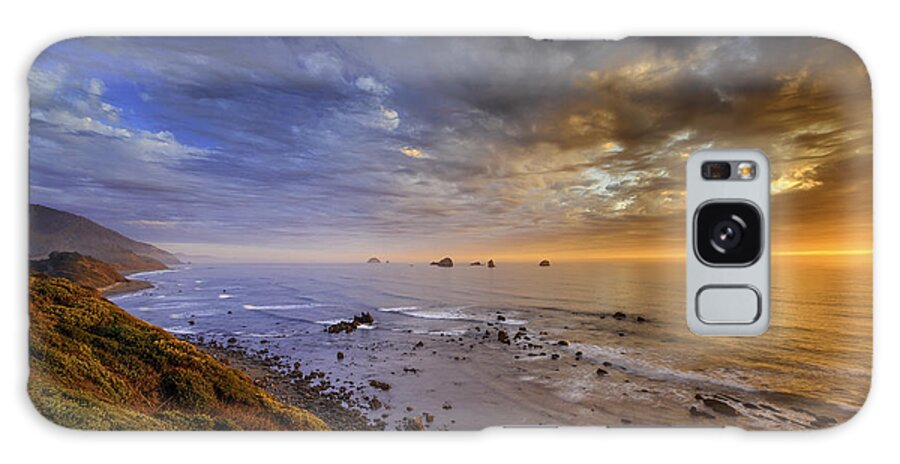 Basia Galaxy Case featuring the photograph Oregon Coast Sunset by Don Hoekwater Photography