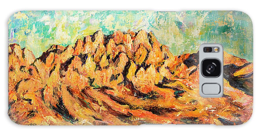 Organ Mountains Galaxy S8 Case featuring the painting Organ Mountains III by Sally Quillin