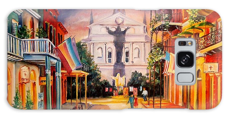 New Orleans Galaxy Case featuring the painting Orleans Street-New Orleans by Diane Millsap