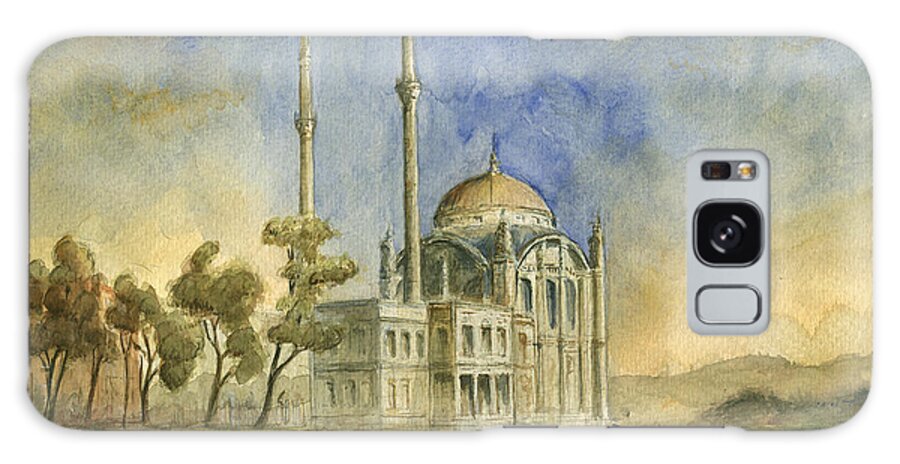 Art Galaxy Case featuring the painting Ortakoy Mosque Istanbul by Juan Bosco