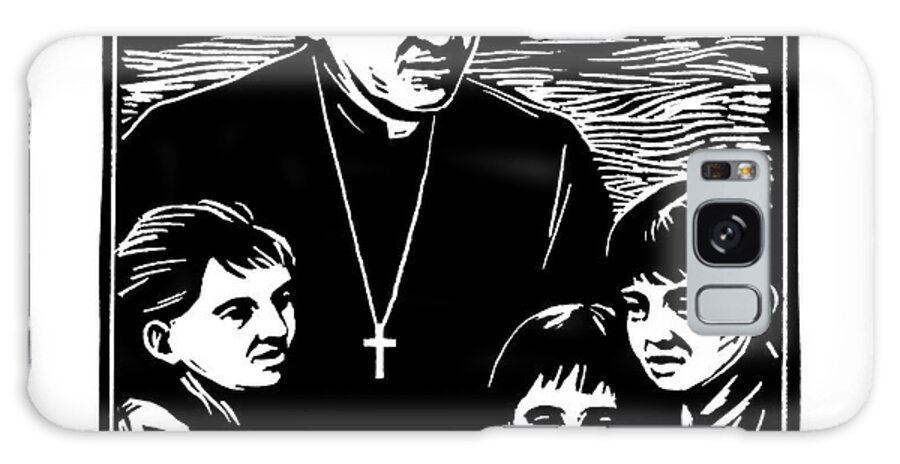 St. Oscar Romero Galaxy Case featuring the painting St. Oscar Romero - JLOSC by Julie Lonneman