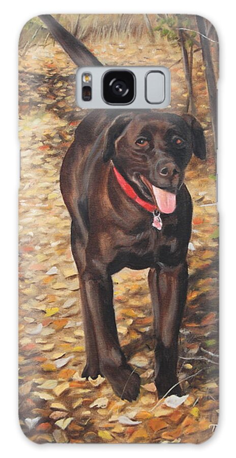 Dogs Galaxy Case featuring the painting Out for a Walk #1 by Tammy Taylor