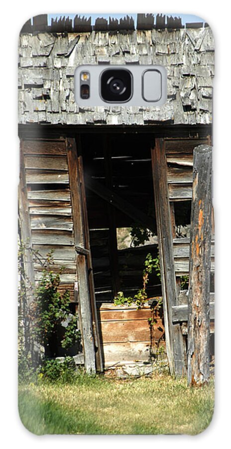 Outhouse Galaxy Case featuring the photograph Out of Order by Jody Lovejoy