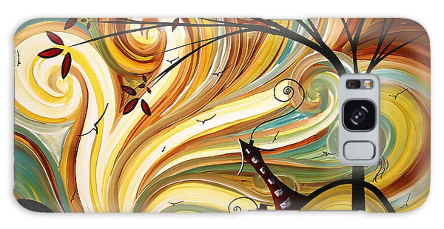Art Galaxy Case featuring the painting OUT WEST Original MADART Painting by Megan Duncanson