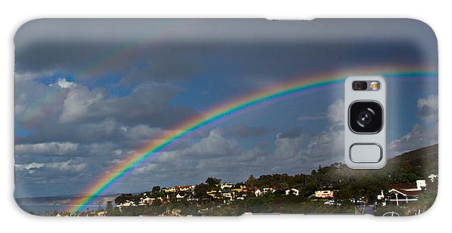 La Jolla Country Club Galaxy Case featuring the photograph Over The Double Rainbow by Russ Harris
