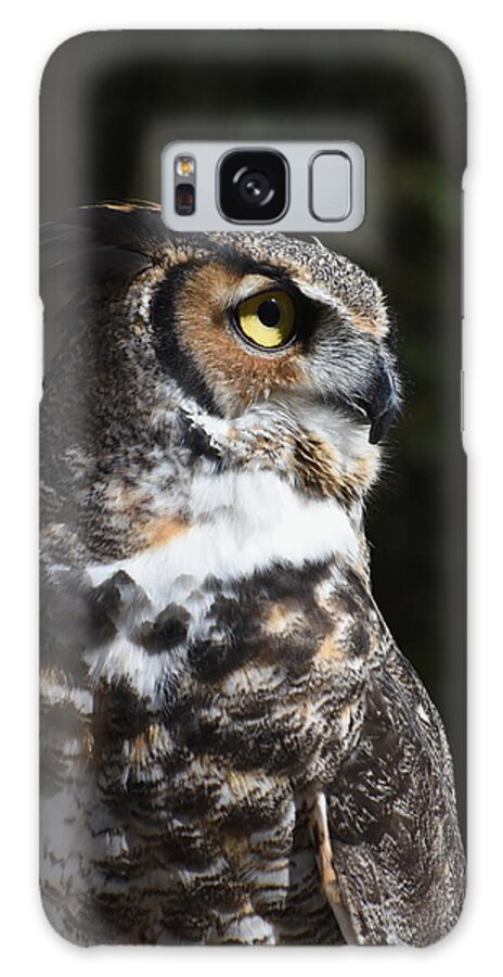 Great Horned Owl Galaxy Case featuring the photograph Owl 411 by Joyce StJames