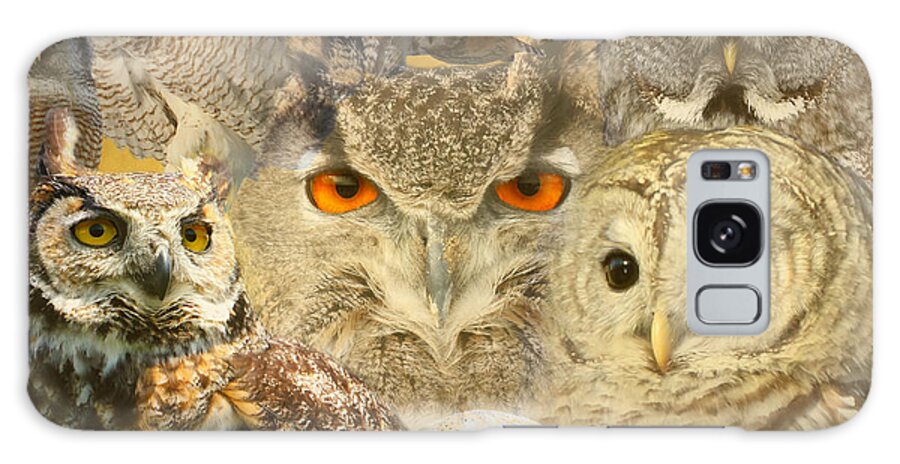 Owls Galaxy Case featuring the photograph OWL you need is LOVE by Heather King